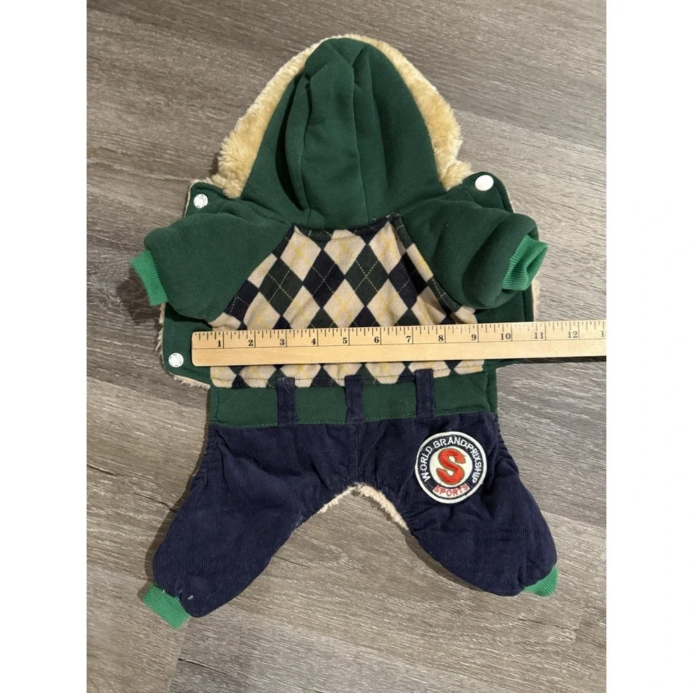 dog Full Body Warm Fur Lined Coat size XS World Grand‎ Prix Ship Sports